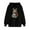 Black, variant on YUGYXL Womens Drawstring Sweatshirts Cute Animals Graphic Hoodies Crew Neck Long Sleeve Hooded Pullover with Pocket Yellow S