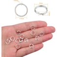 thumbnail image 4 of 500pcs Round Split Rings Double Loop Jump Rings Wire Ring Connectors for DIY Bracelet Necklace Keychains Crafts Jewelry Making, Bright Silver ,8 mm Outer Diameter, 4 of 8