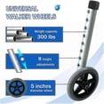 thumbnail image 4 of Walker Wheel, Walker Wheels Replacement 5 Inch, Wheels for Walkers, 4 of 5