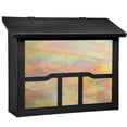 thumbnail image 1 of Americas Finest Lighting AF-3063-TB-GI Cloud Lift Large Mailbox, Gold Iridescent - Textured Black, 1 of 1