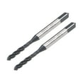 thumbnail image 1 of Unique Bargains Robinet à Flûte Spirale M3 x 0.5, Robinet de Machine Métrique Enduit de Nitridation HSS, Tige Ronde avec Extrémité Carrée, 2 Pcs, 1 of 7