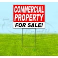 thumbnail image 1 of Commercialpropertyforsale (18" x 24") Yard Sign, Includes Metal Step Stake, 1 of 6