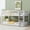 White, variant on Leumius Twin over Twin Floor Bunk Bed with Ladder ,Upper and Bottom Bed Platforms Crafted with Strengthened Slats for Boys Girls Grey