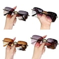 thumbnail image 4 of YSABOXY LIUZHIPENG Rimless Sunglasses Oversized Square Frameless Sun Glasses with Gradient Lens UV400 Protection Eeywear for Womens, 4 of 6
