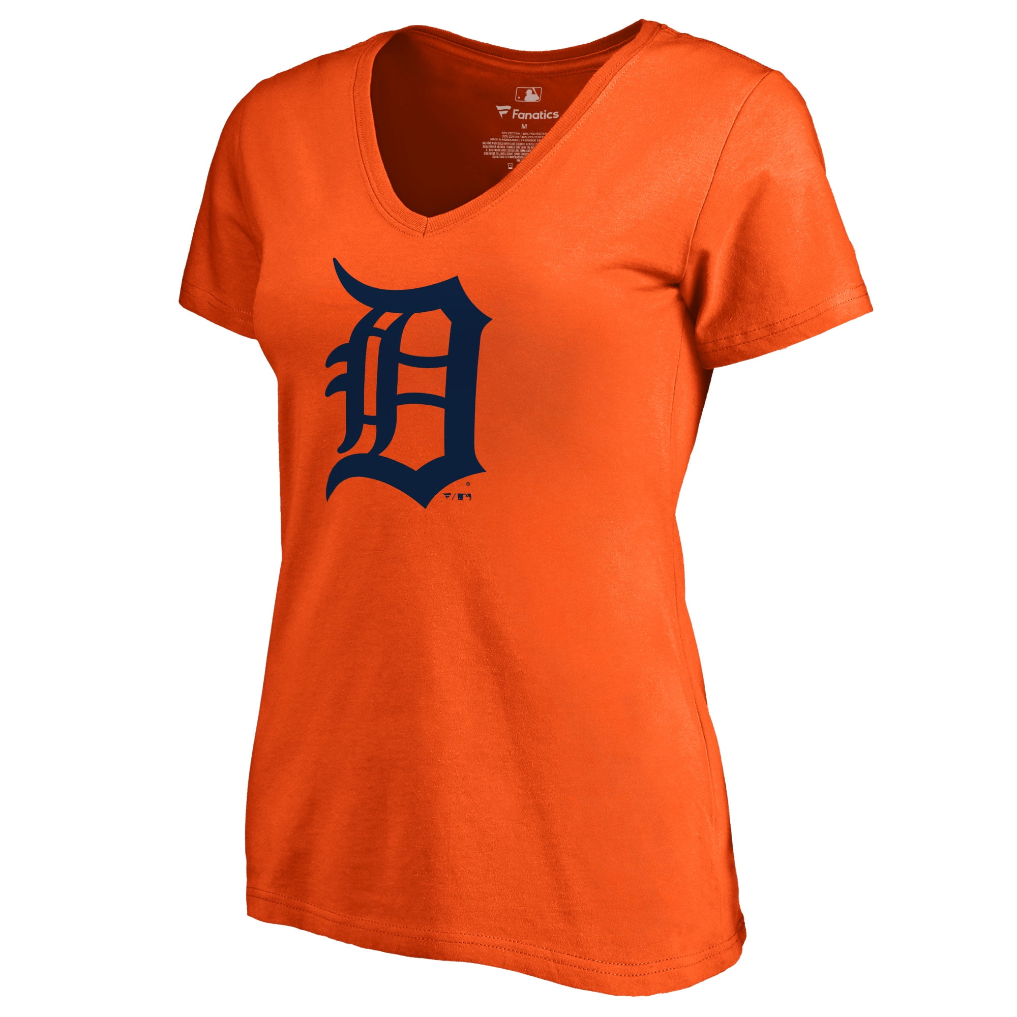 Detroit Tigers Women's Secondary Color Primary Logo T-Shirt - Orange - Walmart.com - Walmart.com