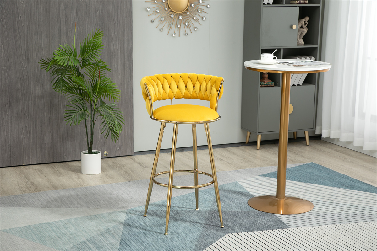 Modern Accent Bar Chairs,Upholstered Kitchen Island Stools,Counter