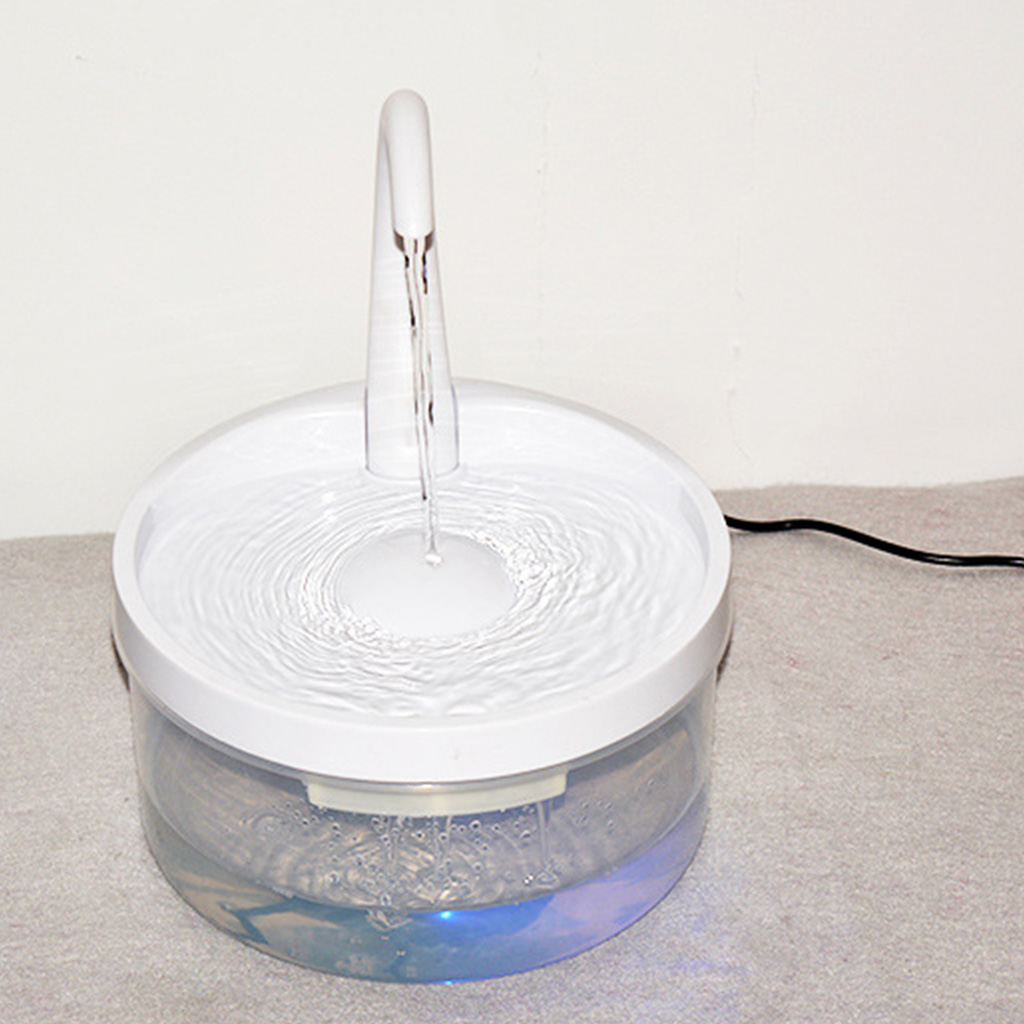 ZUARFY Intelligent Cat Drinking Water Fountain Automatic Circulating Water Dispenser Silent Water Filtration with Night Vision LED Water Level Window Pet Feeding Pump Smart Appliances