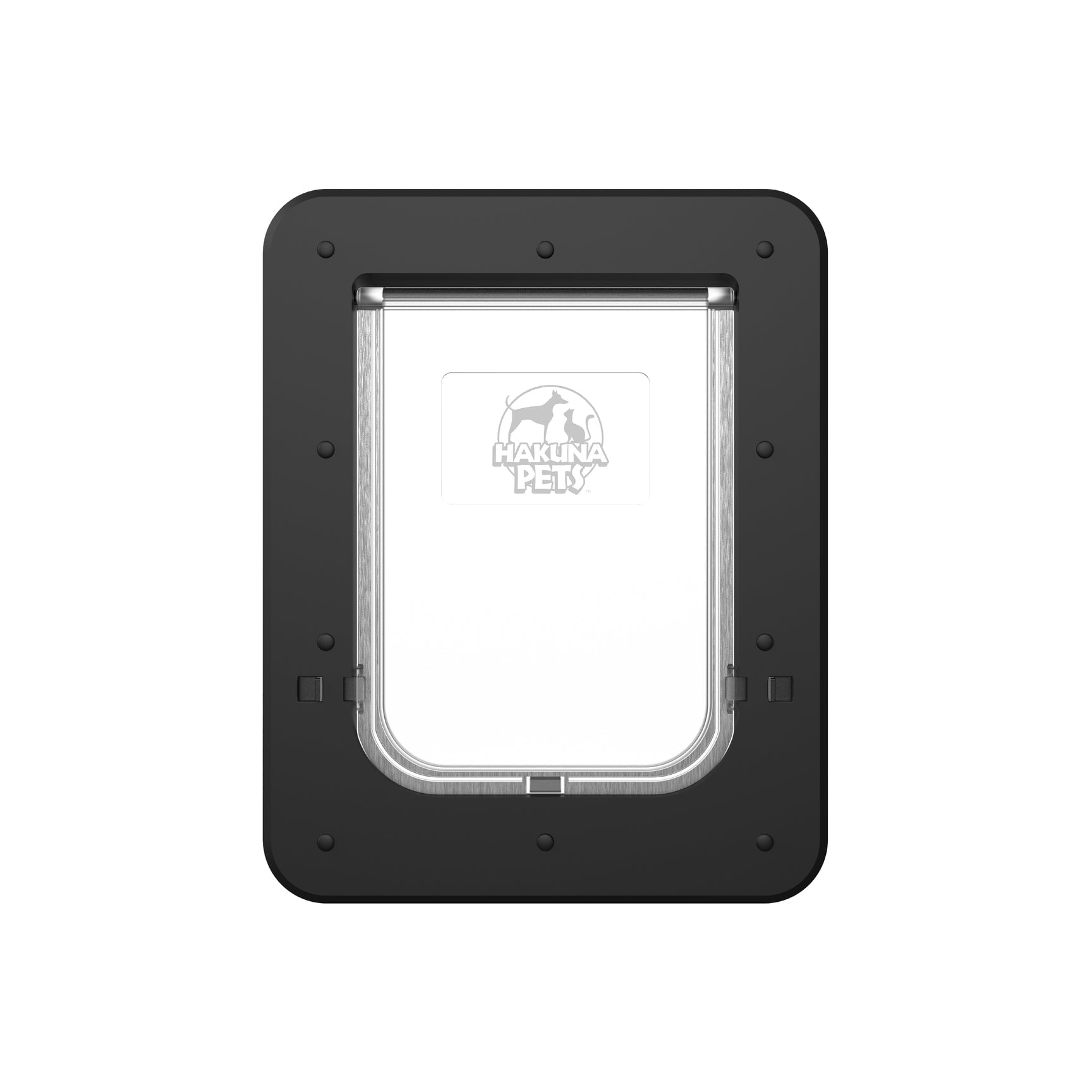 Hakuna Pets Plastic Dog Door, Black, Small, 13.20"L x 1.40"W x 10.30"H