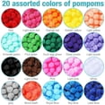 thumbnail image 3 of Poen 10000 pompones multicolores para manualidades, 10 cm, 3 of 6