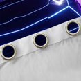 thumbnail image 4 of Castle Fairy Neon Sports Car Blackout Curtains Set of 2 (52x84 Each) for Kids, Blue City Glow Window Curtains for Bedroom, Blue Black, 4 of 6