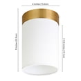 thumbnail image 5 of Evelyn&Zoe 6" Gold Semi Flush Mount, 5 of 7