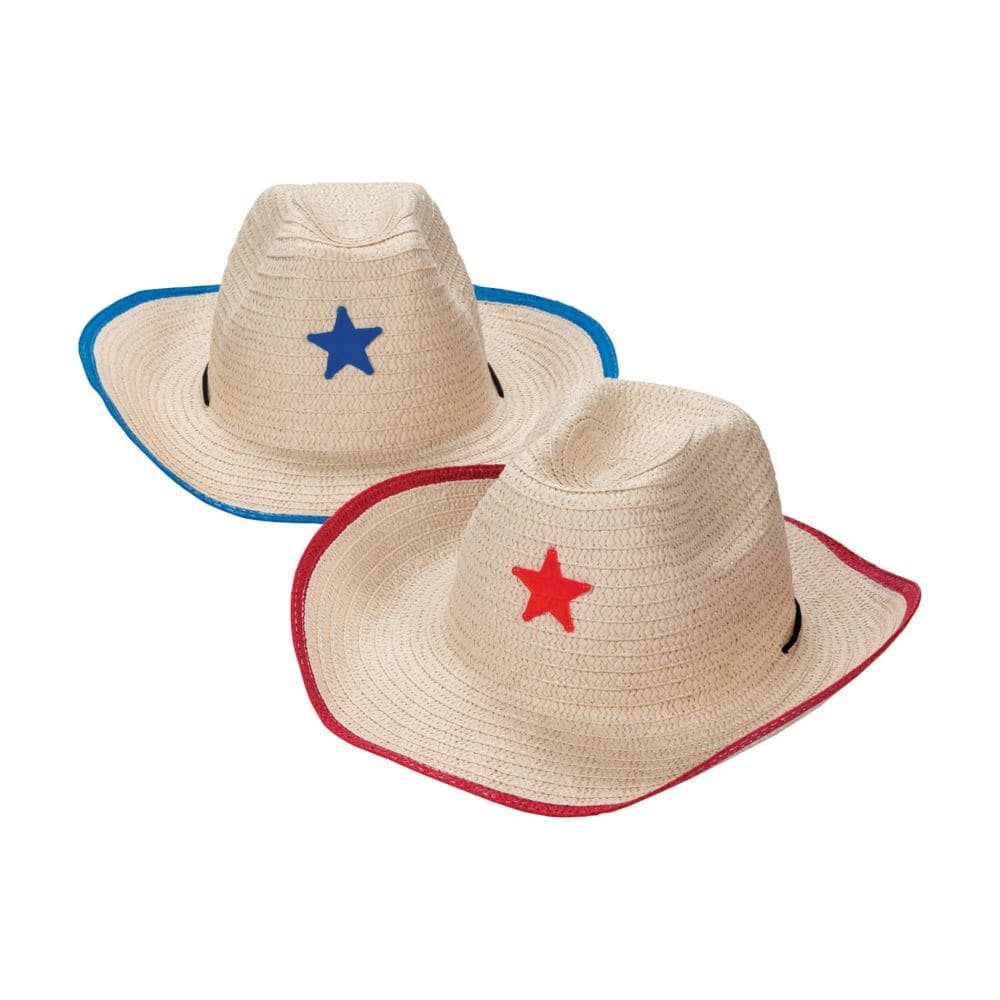 Adult Cowboy Hat W/Star Party Wear 12 Pieces