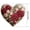 C, variant on Heart-Shaped Floral Throw Pillow - Romantic Home Decor with Soft Fabric, Elegant Patterns, Versatile Accent for Couch, Bed, Valentine's Day & Special Occasions