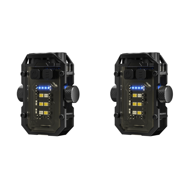 2uds. Linterna LED Camping 8 Modos de Luz para Camping Senderismo Emergencia Negro