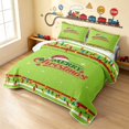 thumbnail image 3 of Erosebridal Christmas Truck Quilt King, Christmas Tree King Coverlet Set, Green Merry Christmas 3-Piece 1 Bedspread and 2 Pillowcases, 3 of 7