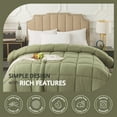 thumbnail image 5 of IGI Full/Queen Comforter, Sage Green | All Season Hotel Down Alternative Duvet Insert, Adult, Unisex, 88x92in, 5 of 6