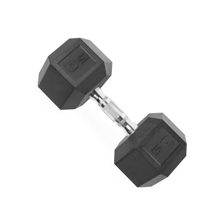 CAP Barbell  50lb Coated Hex Dumbbell  Single