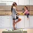 thumbnail image 5 of Yellow Bee Kitchen Mat Anti Fatigue, Bee Happy Kitchen Rugs Sets of 2, Memory Foam Kitchen Mats for Floor Non Skid, Kitchen Floor Comfort Mats for Sink/Home/Office, 17'''' x 48''''+17'''' x 30'''', 5 of 6