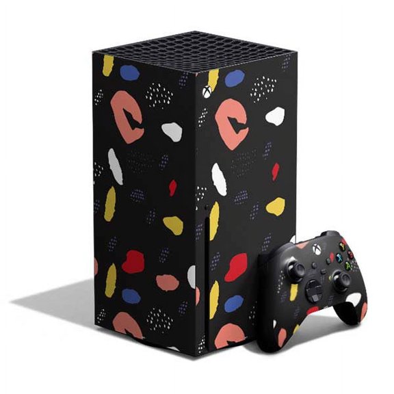 Skinit Polka Dots Dark Color Pop Xbox Series X Bundle Skin