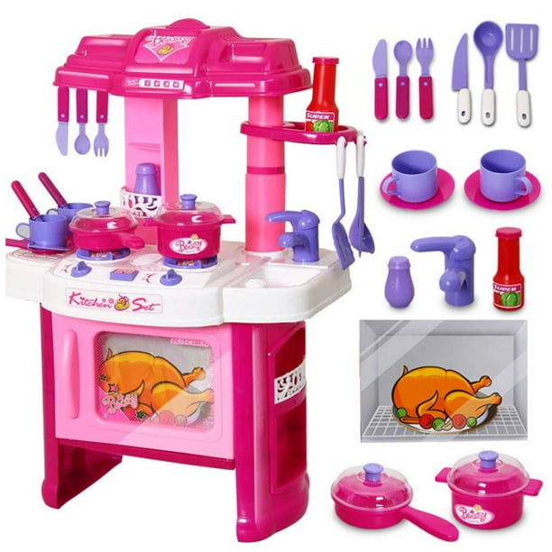 Children's Pretend Play Battery Operated Deluxe Kitchen & Appliance