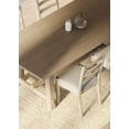 thumbnail image 3 of Maven Lane Yves Contemporary Rectangle Wooden Dining Center Table for Modern Kitchen or Small Dinette in Rustic Weathered Brown Finish, 3 of 11