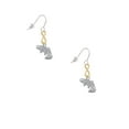 thumbnail image 2 of Delight Jewelry Silvertone Jumping Trout Gold Tone Infinity French Earrings, 2 of 4