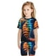 thumbnail image 4 of Balery Yellow Fish Seahorse Conjunto de Pijama Infantil de Manga Corta con Estampado – Ropa de Dormir de Algodón Suave-3X-Large, 4 of 4