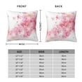 thumbnail image 4 of YFYANG Square Decorative Throw Pillow Case (Without Pillow Insert), Pink Watercolor Flowers Bedroom Sofa Car Cushion Cover, 18"x18", 4 of 9