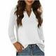 thumbnail image 4 of Mujeres sueltas casuales de manga larga con cuello en v blusa casual sólida camiseta túnica tops Fridja  bvmnju4192, 4 of 9