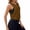 A Brown, variant on Built in Bra Tank Tops for Women BWASD Adjustabl Double Lined Casual Sleeveless Top Padded Shelf Bra Camisole Workout Outdoor Sport Tops Summer S-XXL White