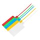 thumbnail image 5 of 100Pcs Color Mixed Plastic Seal Shipping Tag, Big Sign (Colors Mixed), 5 of 5