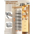 thumbnail image 2 of 6 Tier Closet Hanging Organizer, Metal Closet Organizers and Storage with 4 Hanging Hooks 4 S-Hooks for Wardrobe Laundry Room, Wire Storage Shelf for Clothes Sweaters Pants (Black), 2 of 12