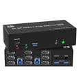 thumbnail image 1 of Conmutador Kvm 8K@60Hz 3 Monitores 2 Computadoras 4K@144Hz Dp 1.4 Conmutador Kvm Displayport 8K Monitor Triple Para 2 Computadoras Compartidas 3 Monitores Puerto De Micrófono De Audio Y 3 Dispositivos, 1 of 5