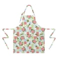 thumbnail image 2 of Pioneer Flower Floral Print Pattern Apron for Women and Men, Cotton Linen Waterproof with Pockets, Adjustable, 33x27 Inch for Kitchen, Gardening, BBQ, Salon, 2 of 6