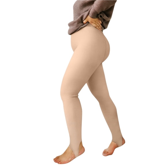 BRICH Women's Lined Tights Translucent Winter Warm Pantyhose Elastic High Waist Thick Thermal Leggings