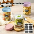 thumbnail image 4 of stusgo 6 Pack 16 Oz Glass Overnight Oats Containers with Lids, Glass Overnight Oats Jars, 4 of 7