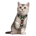 thumbnail image 5 of Pet Vest For Walking With Handle Adjustable Reflective Dog Cat Harness Green Red Diamonds, 5 of 7