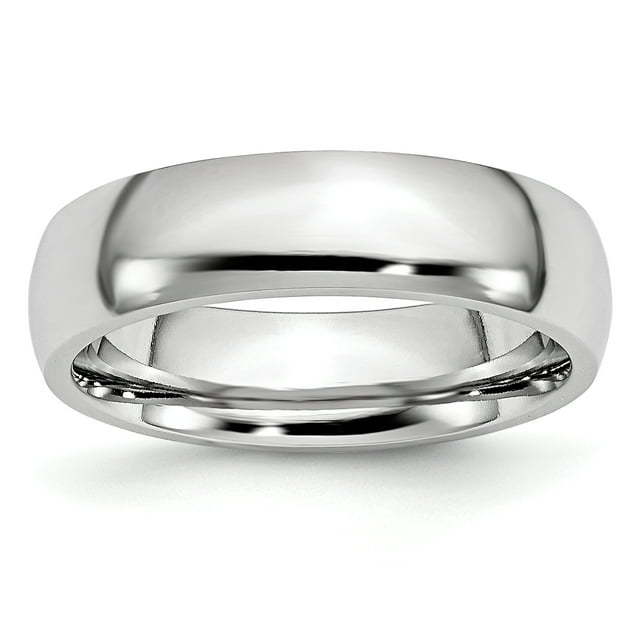 Bague en Cobalt Poli 6mm Taille 12