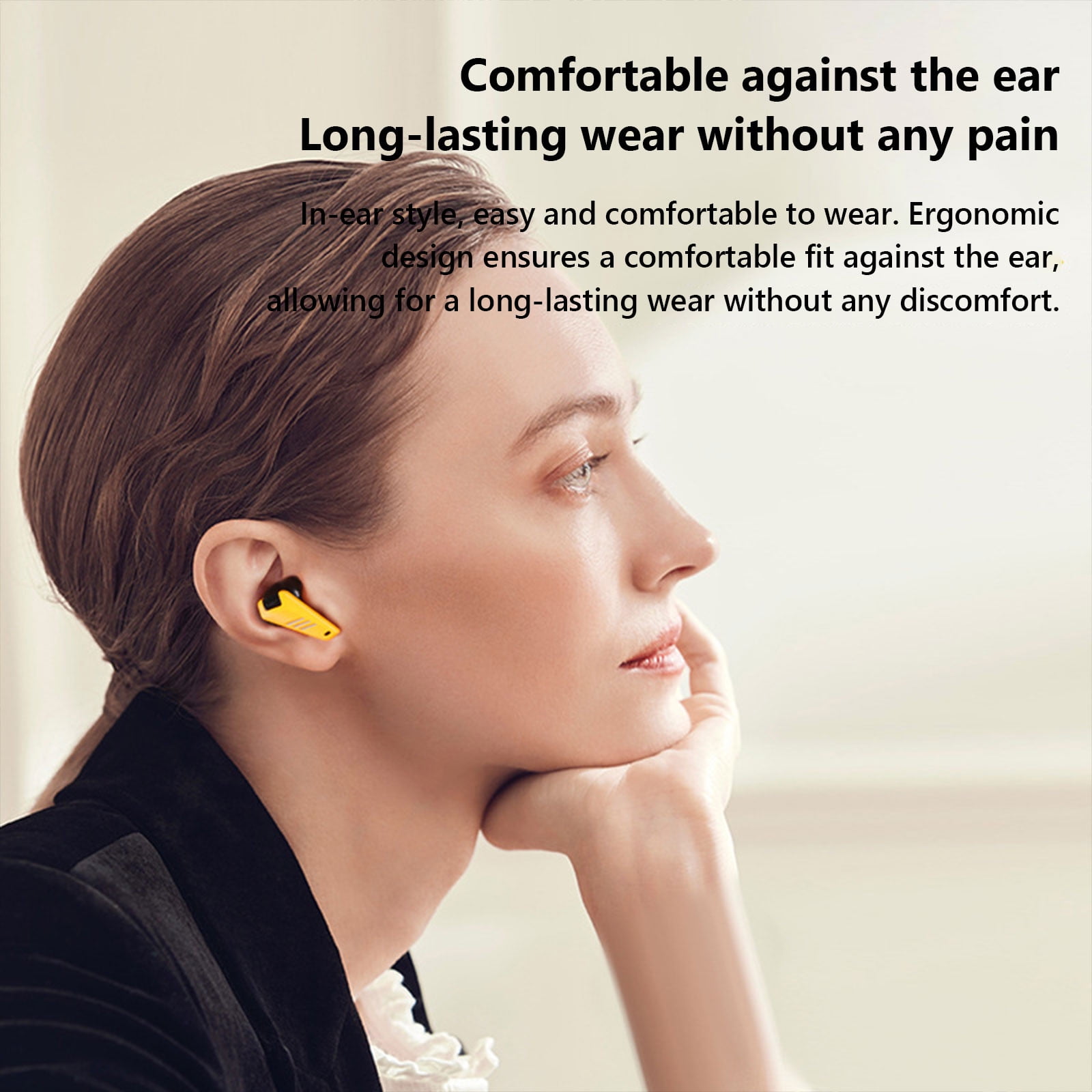 COM1950s Low Latency Bluetooth Headset,Wireless Gaming Headphones with Microphone,Ipx6 Waterproof Sport Earphones for Pc,Hifi Stereo Sound,260 Hours Standby,Bt 5.3,3-Mode Decoding