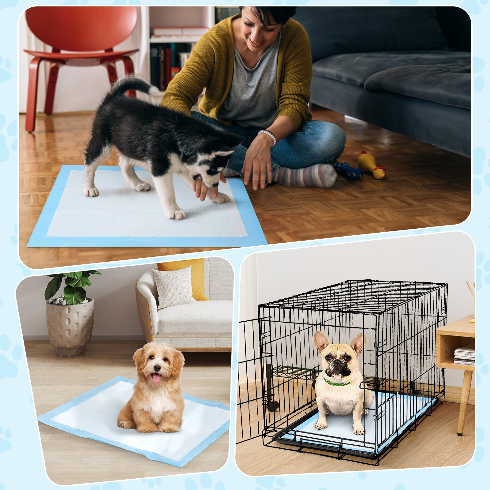 Auwogo Dog Training Pads, Small 13x18 (100 Count) photo 3