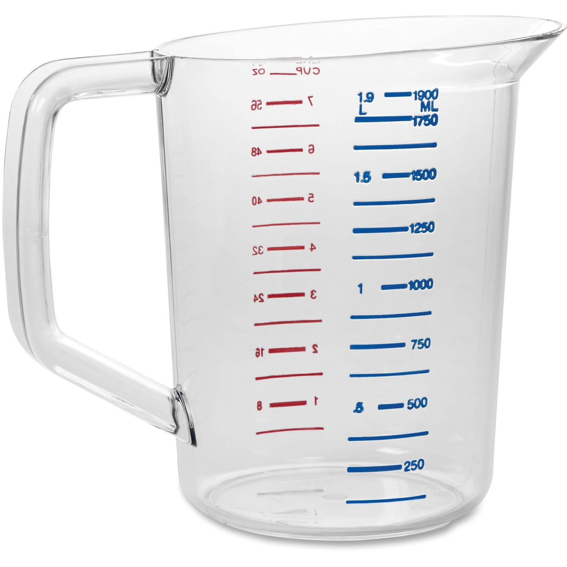 Rubbermaid Commercial Bouncer Measuring Cup 16oz Clear 3215CLE 