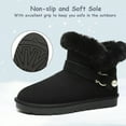 thumbnail image 3 of Snow Boots for Women Warm Fur Lined Winter Boots Comfortable Anti-slip Short Boot Slip on Outdoor Booties, 3 of 6