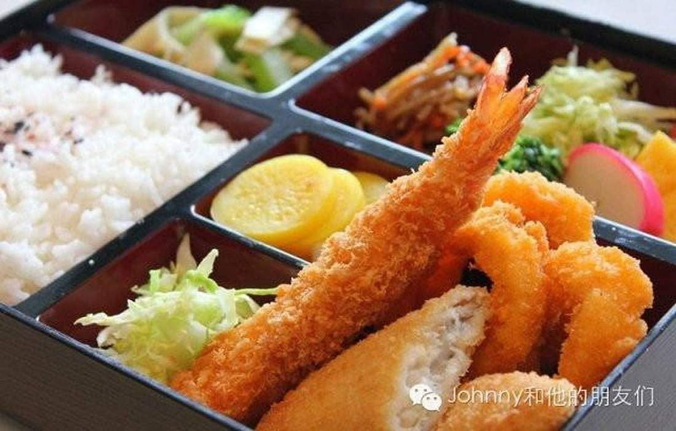 Large Japanese Bento Box 6 Compartmets 14x10.5in #WZ135