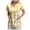Yellow, variant on COMVALUE Scrubs for Women V Neck Short Sleeve Animal Print Nursing Uniform Top with Pockets Stretch Medical Scrub Shirt (Yellow, S)