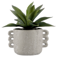 thumbnail image 1 of Bouclair Gray Artificial Aloe in Ceramic Pot, 1 of 6