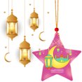 thumbnail image 4 of Fairy String Light Decorative Shape Star Battery Potence para en Casa Ramadán Boda Rojo, 4 of 9