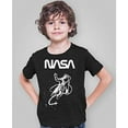 thumbnail image 3 of BROOKLYN VERTICAL Officially Approved NASA Product 4-Pack Boys Short Sleeve Crew Neck T-Shirt with Chest Print | Soft Cotton Sizes 6-20, 3 of 6