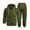 Dark Green, variant on Voska Mens Sweatsuits 2 Piece Set Zip Up Hoodie And Jogger Sweatpants Work Out Casual Athletic Tracksuits Black L