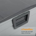 thumbnail image 3 of YANG2 75 Gallon Outdoor Storage Box, Lockable Plastic Storage Containers with Lid, Patio Deck Box Furniture for Garden, Pool, Balcony, Yard-Grey, 3 of 8
