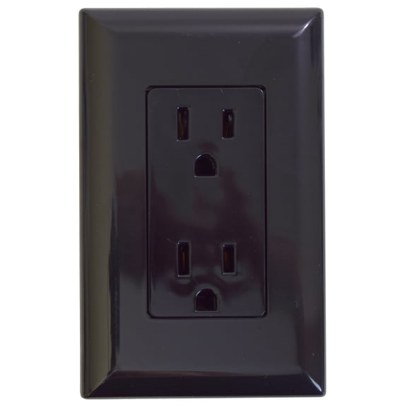 Valterra DG15BKVP RV Speed Receptacle With Receptacle Cover, Black